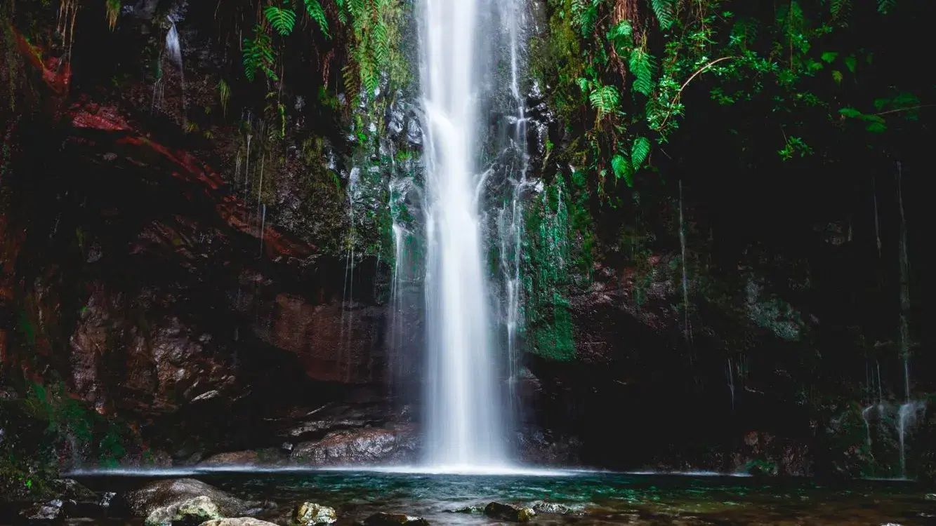 25 Fontes waterfalls at the end of PR 6